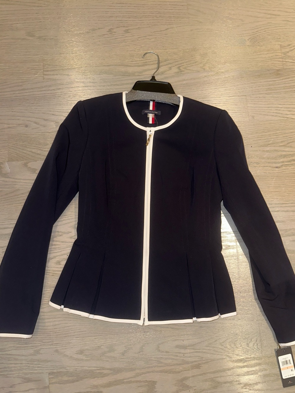 Tommy Hilfiger Navy Blazer with White Trim